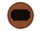 Movie Theater Raffle Ticket Solid Round Iron-On Engraved Faux Leather Patch Applique - 2.5"